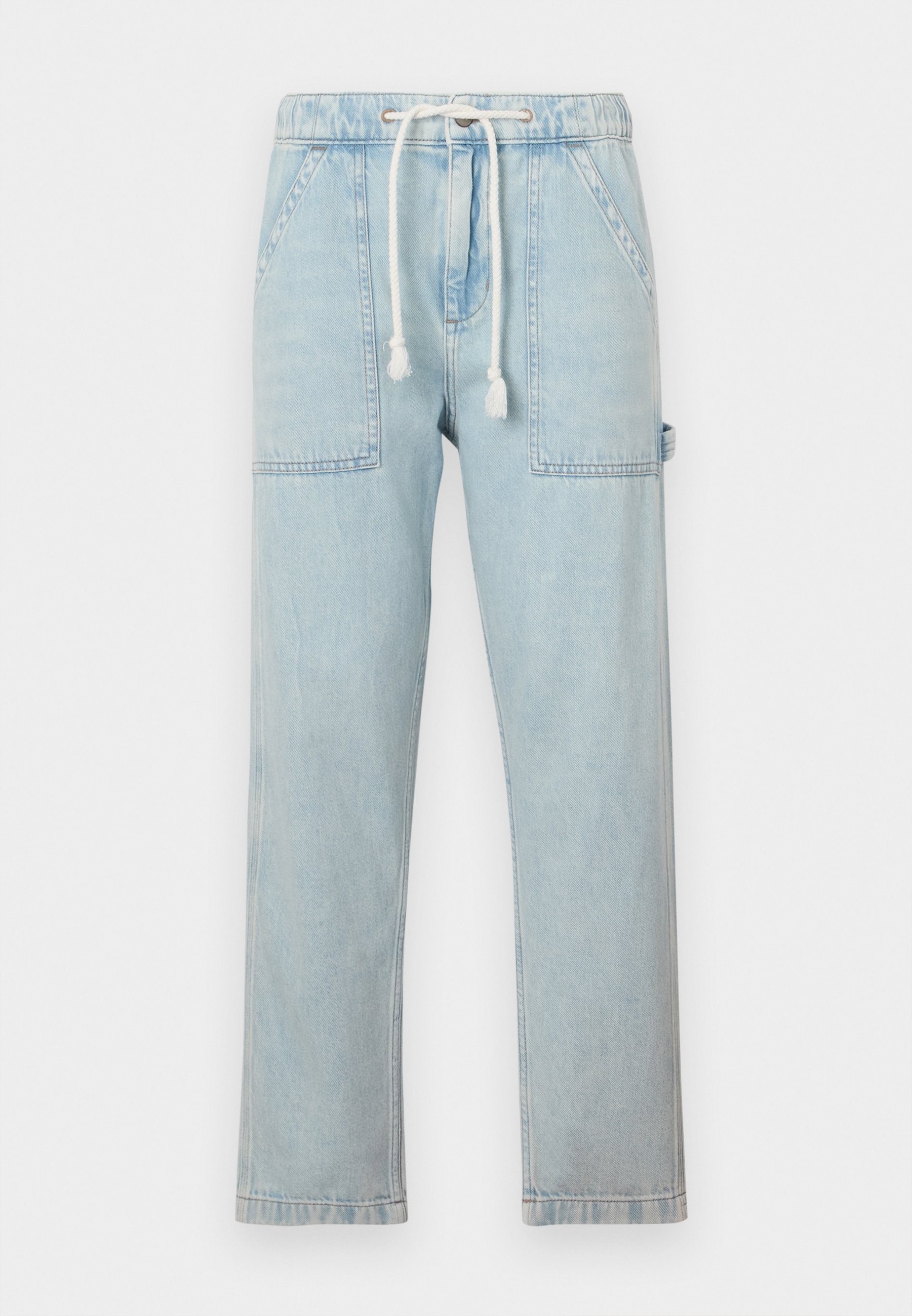 Lee DRAWSTRING PULL ON - Relaxed fit jeans - bright mist/lichtblauw denim -  Zalando.nl