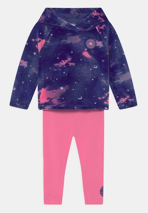 HALF ZIP SET - Tepláková souprava - pink