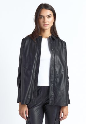 Leren jas - black