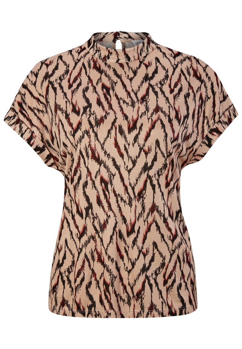 Damen T-Shirts | s.Oliver BLACK LABEL T-Shirt print beige aop/sand - CJ54107 Damen T-Shirts | s.Oliver BLACK LABEL T-Shirt print beige aop/sand - CJ54107