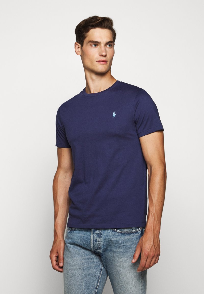 Polo Ralph Lauren CUSTOM SLIM FIT JERSEY CREWNECK T-SHIRT - T-shirt básica - boathouse navy