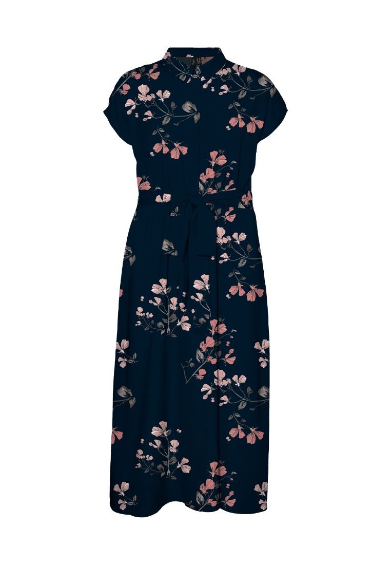Vero Moda Curve Maxikleid dunkelblau