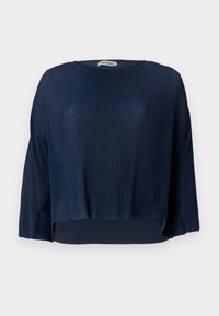 INDEX PLISSE BLOUSE - Pusero - dark blue