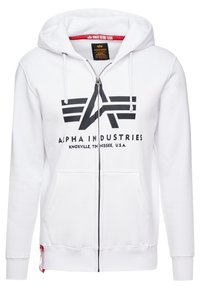BASIC UNISEX - Sudadera con cremallera - white