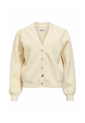 Object, CARDIGAN RIBBED PUFF - Gilet - birch
