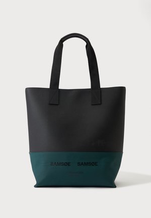 Samsøe Samsøe, SAFINN - Чанта за пазаруване - black/dark green