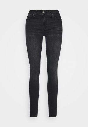 Calvin Klein Jeans MID RISE SKINNY - Blugi skinny fit - washed black
