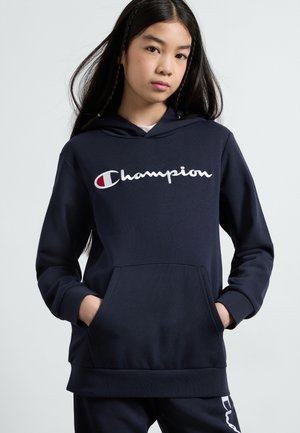 Champion ICONS HOODIE CONTRAST LOGO UNISEX - Džemperis su gobtuvu - new navy