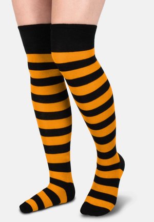 Normani WIDESTRIPE OVERKNEES - Overkneestrümpfe - schwarz/orange