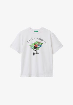 United Colors of Benetton, - T-shirt z nadrukiem