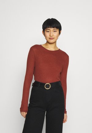 Topper langermet - brown