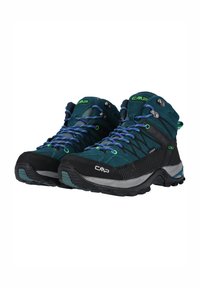 CMP RIGEL MID TREKKING SHOES WP - Hikingskor - el petrol verde fluo