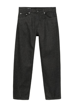 PULL&BEAR, STRAIGHT-FIT DENIM TROUSERS - DENIM TROUSERS - Jean droit - black