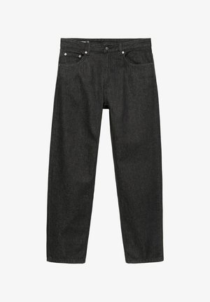 PULL&BEAR, STRAIGHT-FIT DENIM TROUSERS - DENIM TROUSERS - Jean droit - black