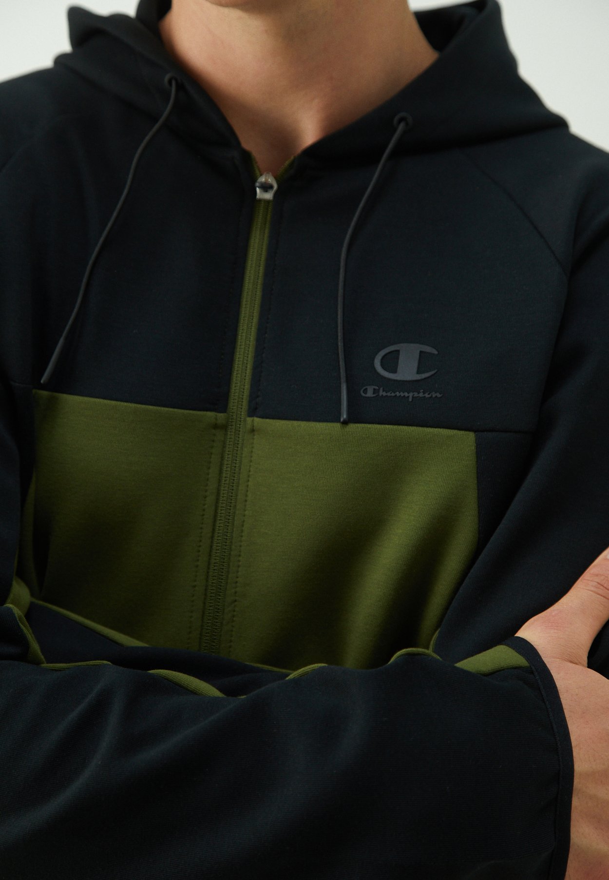 C-TECH COLORBLOCK FULL ZIP HOODIE