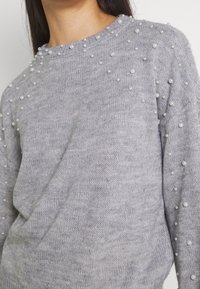 VILA Pullover - mottled light grey