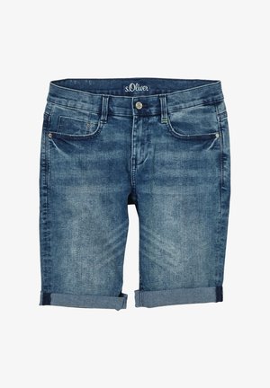 REGULAR - Shorts di jeans - blue sretched deni
