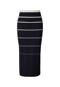 s.Oliver BLACK LABEL GESTREIFTER - Jupe crayon - navy