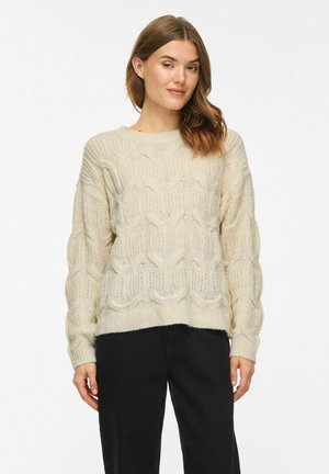 VILA KNITTED PULLOVER VITOKO CABLE - Pullover - birch