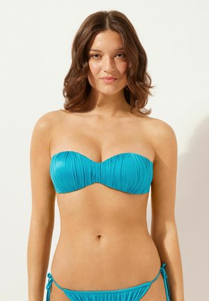 SHINY SATIN - Haut de bikini - Light Blue