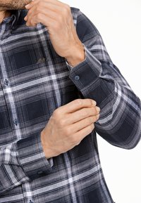 Lindbergh BRUSHED CHECKED  - Camicia - black