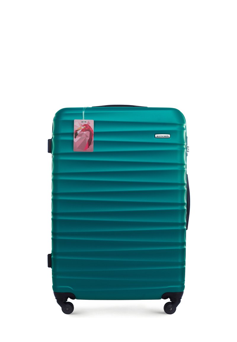 WITTCHEN LARGE SUITCASE WITH LUGGAGE TAG FROM ABS - Trolley - green