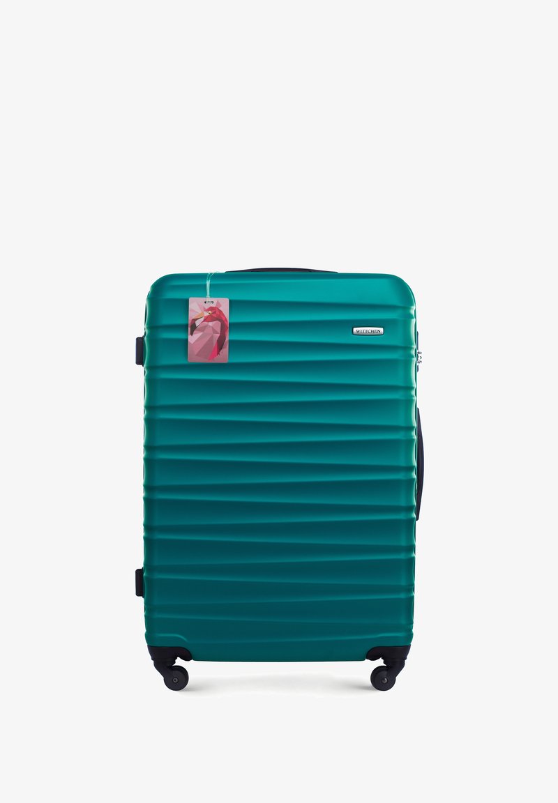 WITTCHEN LARGE SUITCASE WITH LUGGAGE TAG FROM ABS - Trolley - green