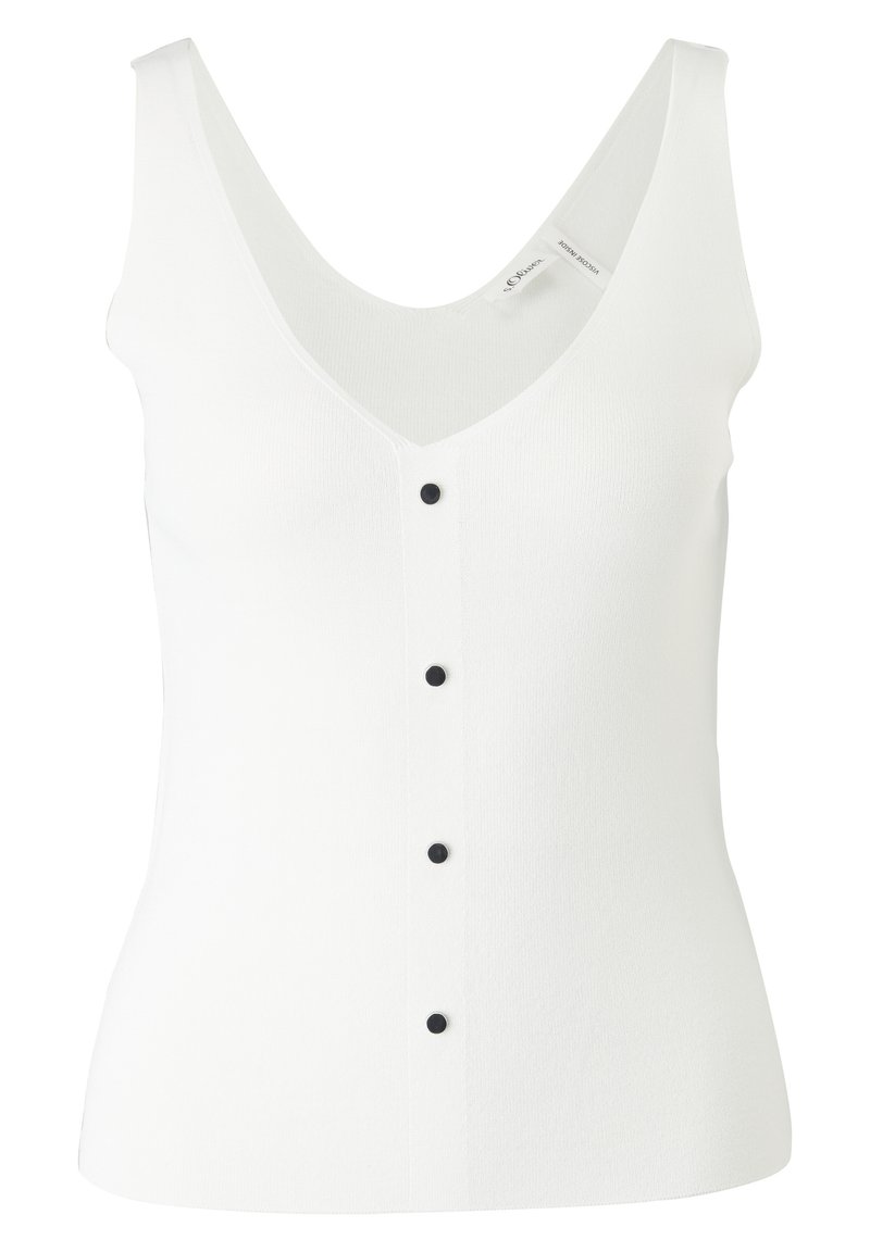 Damen T-Shirts | s.Oliver BLACK LABEL Top off white/offwhite - VK23211 Damen T-Shirts | s.Oliver BLACK LABEL Top off white/offwhite - VK23211