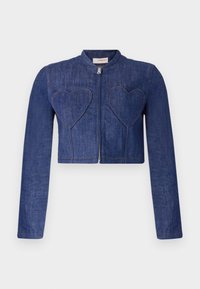 DOUBLE HEART JACKET - Veste en jean - rinse blu