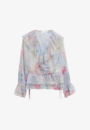 comma, BLUSE - Bluse - hellblau