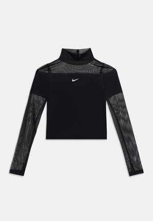 Nike Sportswear, Блуза с дълги ръкави - black/white