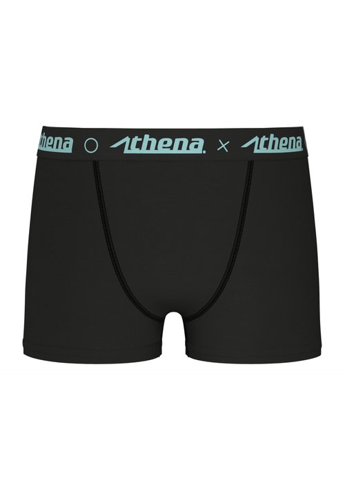 Lot 3 Boxers Garçon Athena Easy Pack Coton Stretch - Noir Rouge Gris