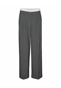 VMMADJA MITTLERE TAILLE - Pantaloni - dark grey melange
