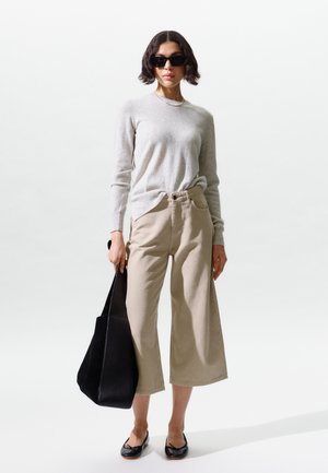 InWear BALIAIW CROPPED JEANS - Alt laienevad teksad - trench coat
