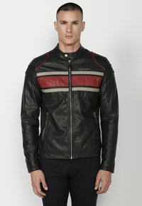 EFFECT - Imitatieleren jas - black