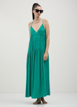 Calliope LUNGO CON ARRICCIATURE - Robe longue - verde