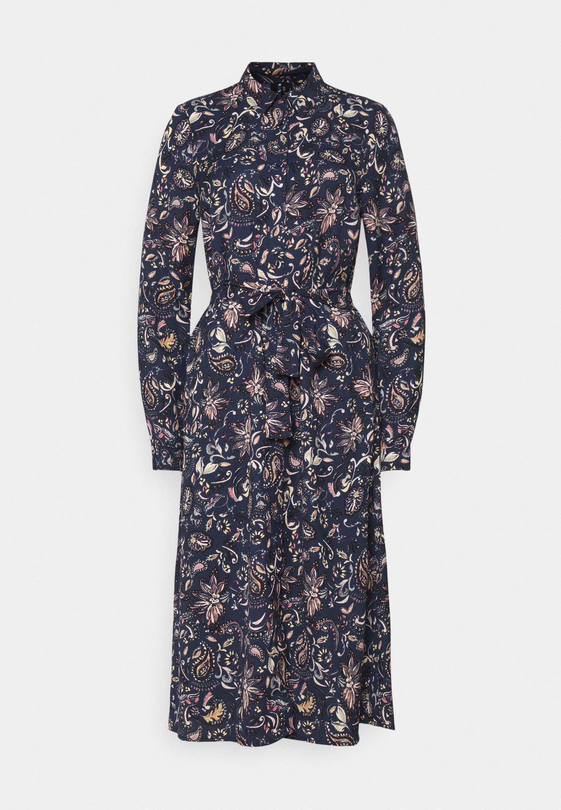 Vero Moda VMLALLIE CALF DRESS - Shirt dress - navy blazer/dark blue -  Zalando.de
