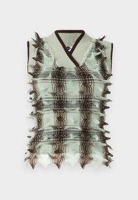 CHEQUERED SPIKEY  - Topp - mint/brown