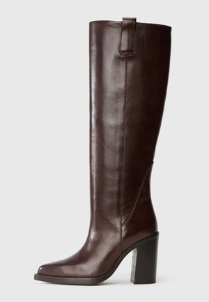 MYA MAE - Cowboy-/Bikerboot - coffee bean
