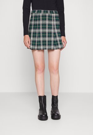 Hollister Co. PLEATED MINI SKIRT - Μίνι φούστα - green