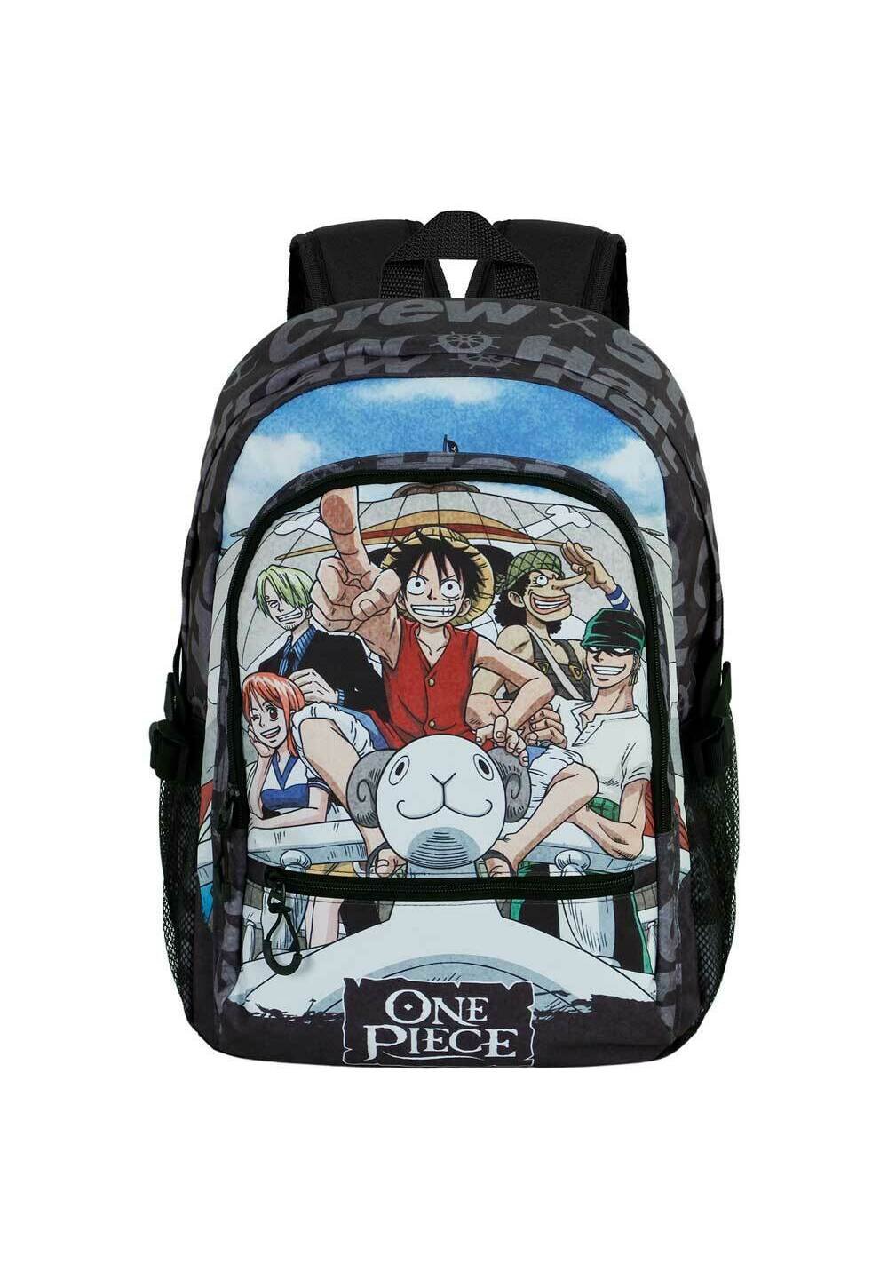 KARACTERMANIA One Piece Rucksack Mit Federmäppchen – Skull Symbols Design, Gepolstert, Mit Laptopfach & Seitentaschen