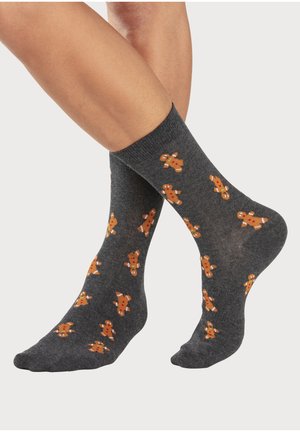john devin Socks - rot grün anthrazit