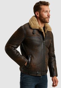 PME Legend CEPTOR - Usnjena jakna - d brown