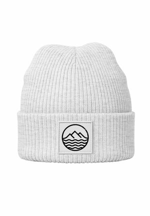 MIT AUFDRUCK OUTDOOR LOGO PRINT BERGE MEER - Beanie - cloud grey