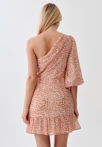 TUSSAH CIARA MINI  - Dnevna obleka - beige lurex abstract