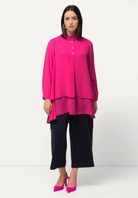 Ulla Popken STEHKRAGEN LANGARM - Tunika - pink