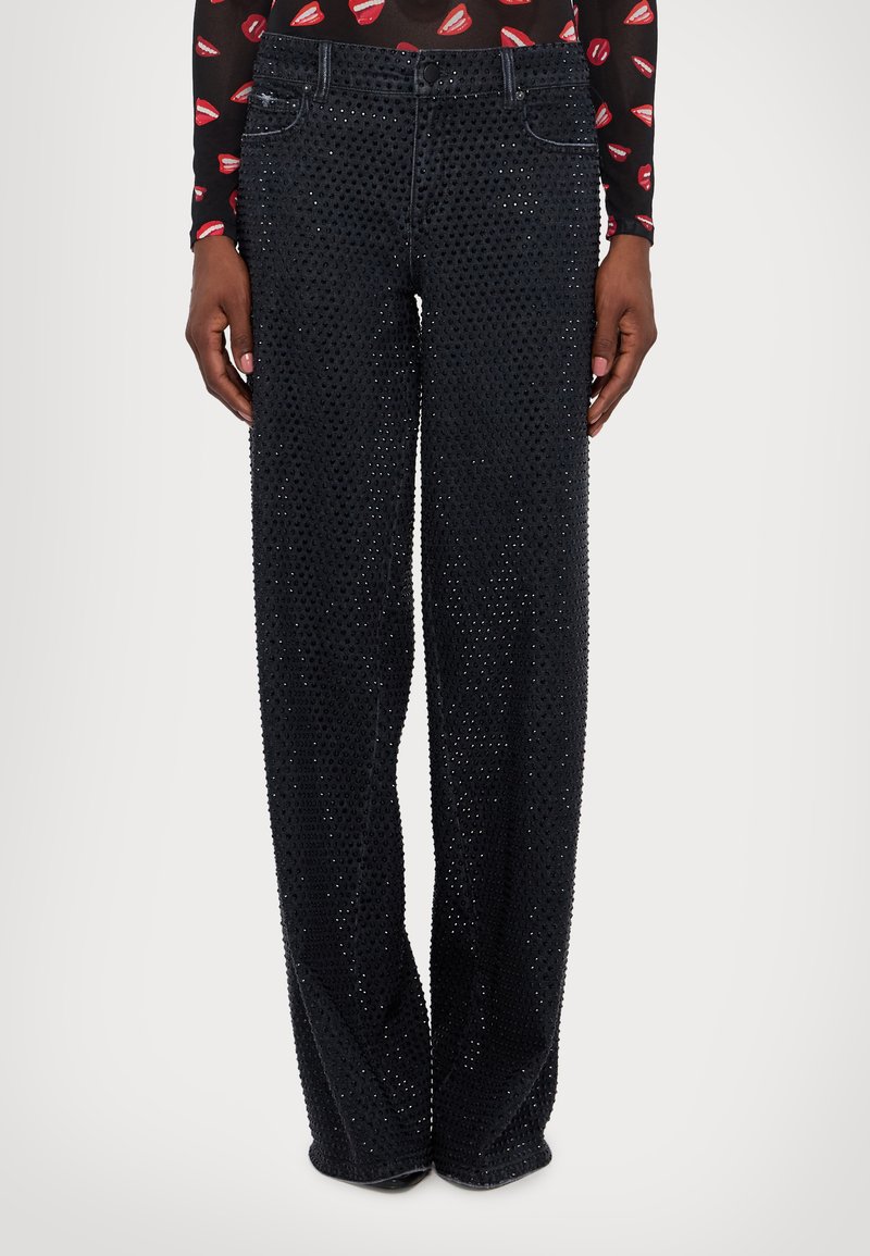 Alice + Olivia Pernera ancha - maya charcoal black