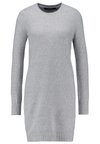 VMDOFFY O NECK DRESS - Strickkleid - light grey melange
