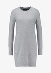 VMDOFFY O NECK DRESS - Vestido de punto - light grey melange