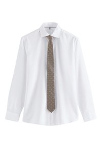 Unselected, white neutral polka dot